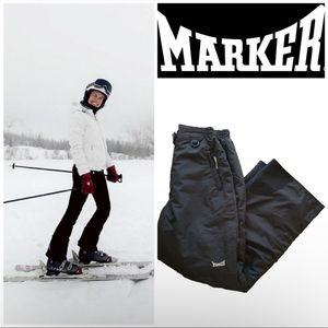 MARKER Ski Snow Pants Puffy Black Women